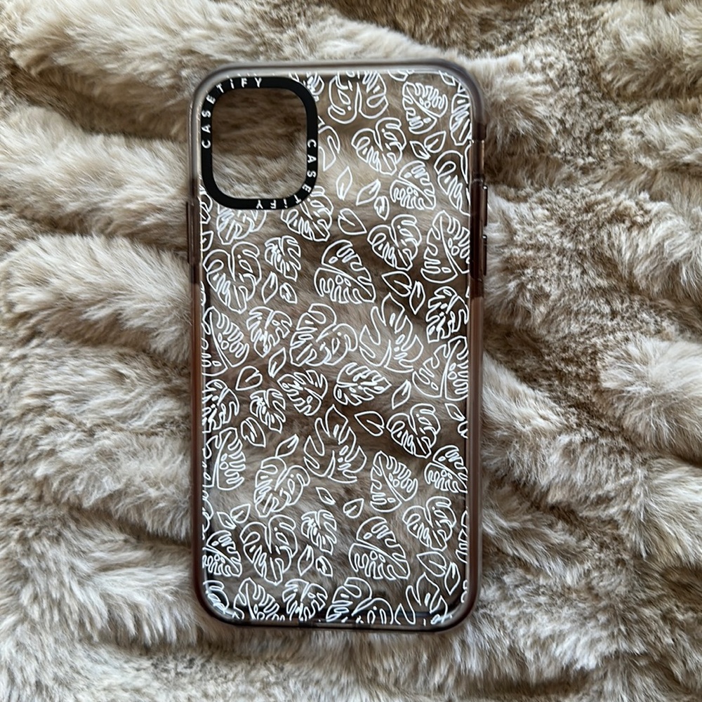 Casetify Clear Monstera Botanical iPhone 11 Case